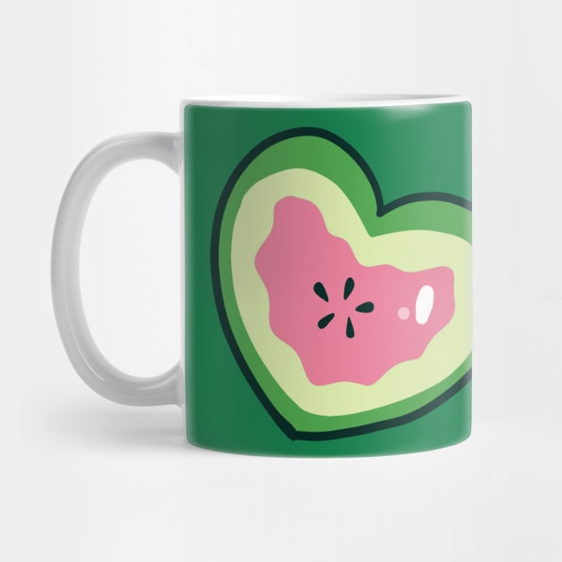 Heart Watermelon Slice by saradaboru